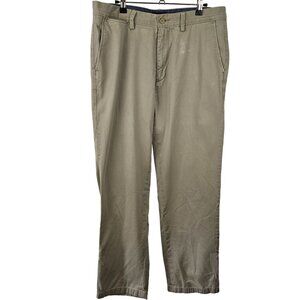 Nautica Men's Classic Fit Khaki Chino Pants 34x32 100% Cotton